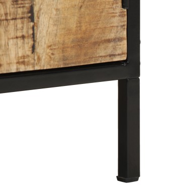 vidaXL κομοδίνο 30x30x40cm Μασίφ Ξύλο Ωμό Μάνγκο 1 τεμ.