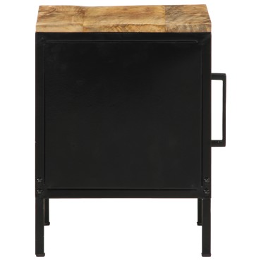 vidaXL κομοδίνο 30x30x40cm Μασίφ Ξύλο Ωμό Μάνγκο 1 τεμ.