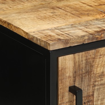 vidaXL κομοδίνο 30x30x40cm Μασίφ Ξύλο Ωμό Μάνγκο 1 τεμ.