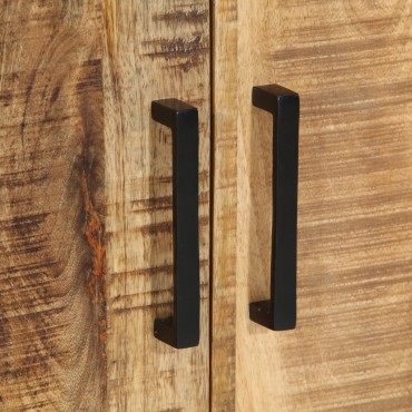 vidaXL Κομοδίνα 2 τεμ. 50x30x45cm Μασίφ Ξύλο Ακατέργαστο Μάνγκο