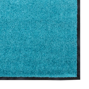 vidaXL Χαλάκι Εξώπορτας Άλλο Κυανί και Μαύρο 120 x 250 cm