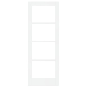 vidaXL Εσωτερική Πόρτα με Γυαλί 'ORKDAL' Λευκή 73,5x198,5x4 εκ.
