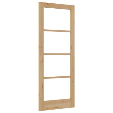 vidaXL Εσωτερική Πόρτα με Γυαλί "ORKDAL" 78x202x4 εκ. Στερεό Ξύλο Πεύκου