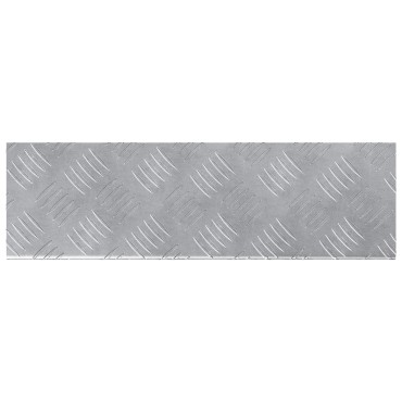 vidaXL Σκαλοπάτι 10 τμχ. 60 x 18 x 2,5 εκ. Ασημί Αλουμίνιο Ορθογώνιος