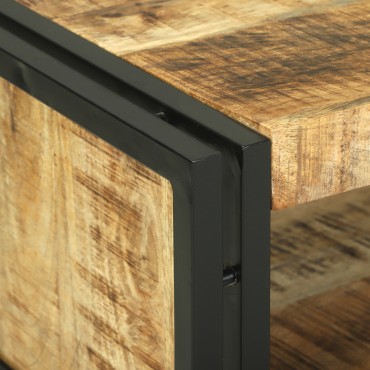 vidaXL Τραπέζι Καφέ 120x50x38cm Στερεό Ξύλο Μάνγκο 1 τεμ.