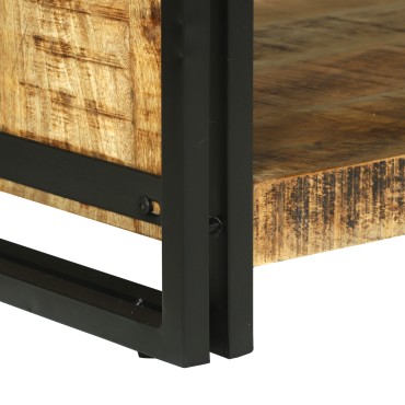 vidaXL Τραπέζι Καφέ 120x50x38cm Στερεό Ξύλο Μάνγκο 1 τεμ.
