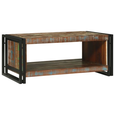 vidaXL Τραπεζάκι σαλονιού 90x50x38cm Μασίφ Ξύλο Ανακυκλωμένο 1 τεμ.