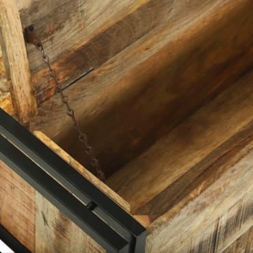 vidaXL Τραπεζάκι Καφέ 90x50x38cm Μασίφ Ξύλο Χοντρό Μάνγκο 1 τεμ.