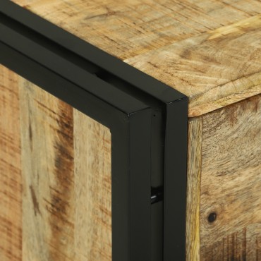 vidaXL Τραπεζάκι Καφέ 90x50x38cm Μασίφ Ξύλο Χοντρό Μάνγκο 1 τεμ.