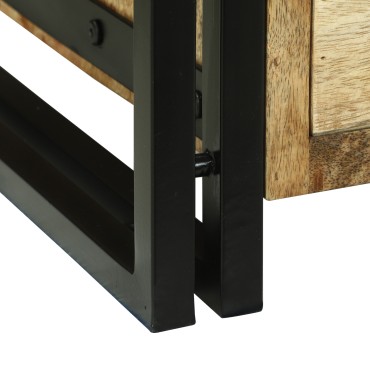 vidaXL Τραπεζάκι Καφέ 90x50x38cm Μασίφ Ξύλο Χοντρό Μάνγκο 1 τεμ.