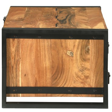 vidaXL Τραπεζάκι καφέ 90x50x38cm Συμπαγές ξύλο ακακίας 1 τεμ.