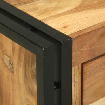 vidaXL Τραπεζάκι καφέ 90x50x38cm Συμπαγές ξύλο ακακίας 1 τεμ.