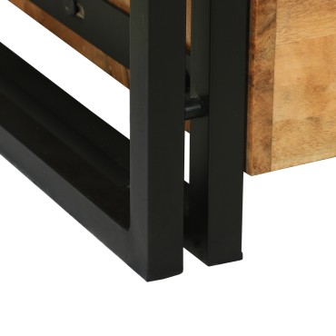 vidaXL Τραπεζάκι καφέ 90x50x38cm Συμπαγές ξύλο ακακίας 1 τεμ.