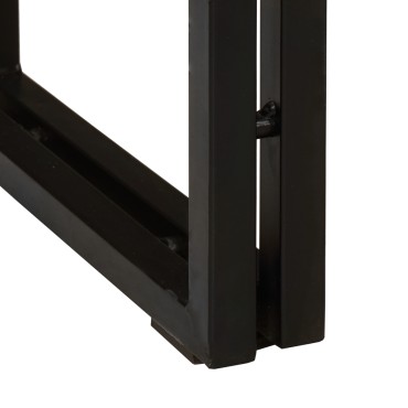vidaXL Τραπέζι Κονσόλας 160x33x75cm Μασίφ Τραχύ Ξύλο Μάνγκο