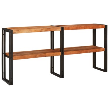 vidaXL Τραπέζι κονσόλας 160x33x75cm Μασίφ χοντροκομμένο ακακία