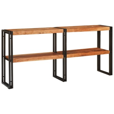 vidaXL Τραπέζι κονσόλας 160x33x75cm Μασίφ χοντροκομμένο ακακία