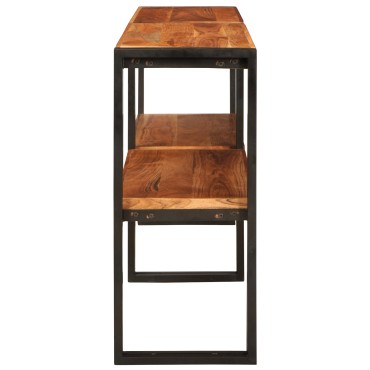 vidaXL Τραπέζι κονσόλας 160x33x75cm Μασίφ χοντροκομμένο ακακία