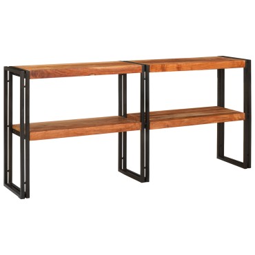 vidaXL Τραπέζι κονσόλας 160x33x75cm Μασίφ χοντροκομμένο ακακία