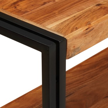 vidaXL Τραπέζι κονσόλας 160x33x75cm Μασίφ χοντροκομμένο ακακία