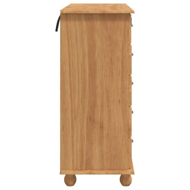 vidaXL Κομοδίνο 'ASKIM'91x40x95,5cm Μασίφ Ξύλο Πεύκου