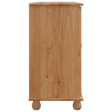 vidaXL Μπουφές "ASKIM" 133,5x40x79cm Μασίφ ξύλο πεύκου 1 τεμ.