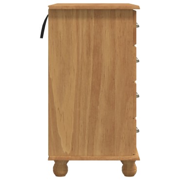 vidaXL Γραφείο 'ASKIM' με Συρτάρια 95x40x75cm Μασίφ Ξύλινο Πεύκο 1 τεμ.