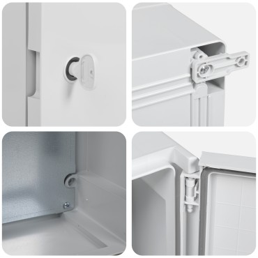 vidaXL Ντουλάπι Ελέγχου Γκρι 28 x 13 x 28 εκ ΑΒΣ Πλαστικό