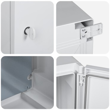 vidaXL Πίνακας Ελέγχου IP65 Αδιάβροχος Γκρι 40x24x50 εκ. Από ABS Πλαστικό