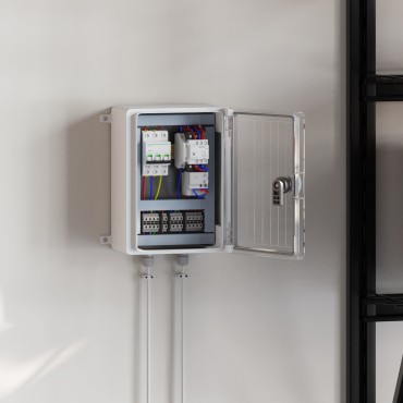 vidaXL Control Cabinet IP65 Αδιάβροχος Γκρι 21x13x28 εκ. Πλαστικό ABS