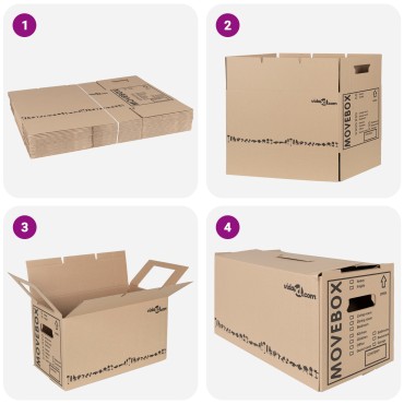 vidaXL κουτιά μετακόμισης 20 τεμ 59 x 31.5 x 31.5 εκ. Χαρτόνι