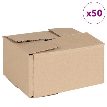 vidaXL Πτυσσόμενο Κουτί 50 τεμ. 20x15x10 εκ. Χαρτόνι