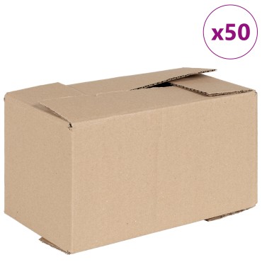 vidaXL κουτί πτυσσόμενο 50 τμχ 24x13x13 cm Χαρτόνι