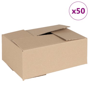 vidaXL Κουτί Αναδίπλωσης 50 τμχ 25x17.5x10 εκ. Χαρτόνι