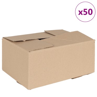 vidaXL Folding Box 50 τεμ 30x21.5x14 εκ. Χαρτόνι