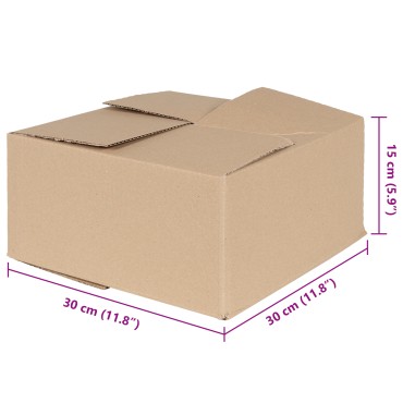 vidaXL vitaXL Κουτί Αναδίπλωσης 50 τεμ 30x30x15 εκ. Χαρτόνι
