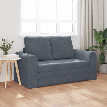 vidaXL Κρεβάτι καναπές Σκούρο Γκρι 148x71x83cm Βελούδο