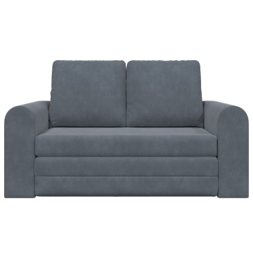 vidaXL Κρεβάτι καναπές Σκούρο Γκρι 148x71x83cm Βελούδο