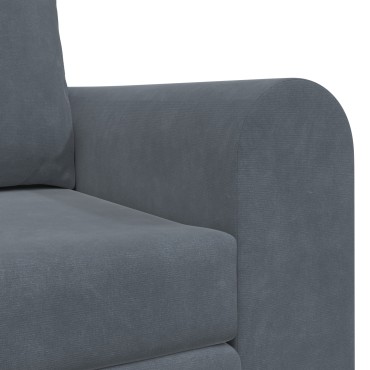 vidaXL Κρεβάτι καναπές Σκούρο Γκρι 148x71x83cm Βελούδο