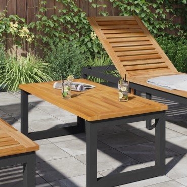 vidaXL Επιφάνεια Τραπεζιού 100x50x2,2cm Ορθογώνιο Μασίφ ξύλο Acacia 1 τεμ.