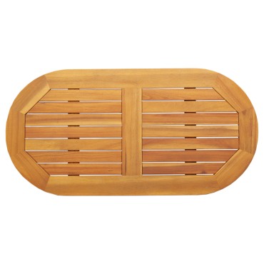 vidaXL Επιφάνεια Τραπέζι 90x45x2,2cm Ωοειδής Μασίφ Ξύλο Ακακίας