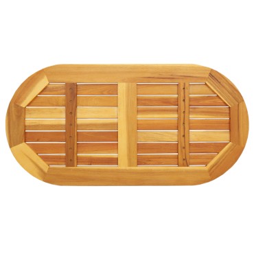 vidaXL Επιφάνεια Τραπέζι 90x45x2,2cm Ωοειδής Μασίφ Ξύλο Ακακίας