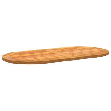 vidaXL Ωοειδής Επιφάνεια Τραπέζι 100x50x2.2cm μασίφ ξύλο ακακίας