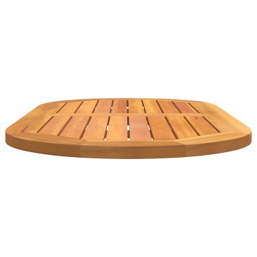 vidaXL Ωοειδής Επιφάνεια Τραπέζι 100x50x2.2cm μασίφ ξύλο ακακίας