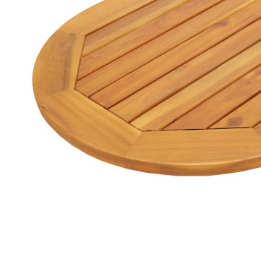 vidaXL Ωοειδής Επιφάνεια Τραπέζι 100x50x2.2cm μασίφ ξύλο ακακίας