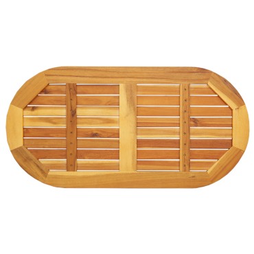 vidaXL Ωοειδής Επιφάνεια Τραπέζι 100x50x2.2cm μασίφ ξύλο ακακίας