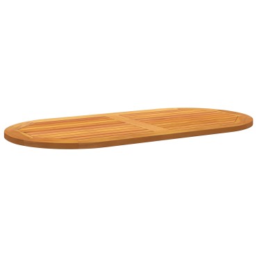 vidaXL Επιφάνεια Τραπεζιού 110x55x2,2cm Ωοειδής Μασίφ Ξύλο Ακακίας 1 τεμ.
