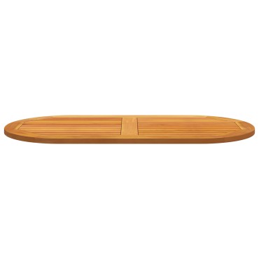 vidaXL Επιφάνεια Τραπεζιού 110x55x2,2cm Ωοειδής Μασίφ Ξύλο Ακακίας 1 τεμ.