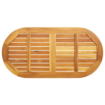 vidaXL Επιφάνεια Τραπεζιού 110x55x2,2cm Ωοειδής Μασίφ Ξύλο Ακακίας 1 τεμ.