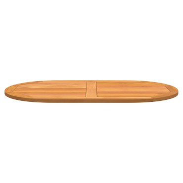 vidaXL Επιφάνεια Τραπέζι 120x70x2,2cm Ωοειδής Μασίφ Ξύλο Acacia