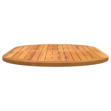 vidaXL Επιφάνεια Τραπέζι 120x70x2,2cm Ωοειδής Μασίφ Ξύλο Acacia